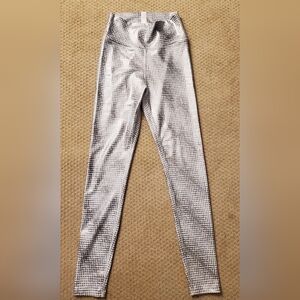 Peloton Silver and White Leggings